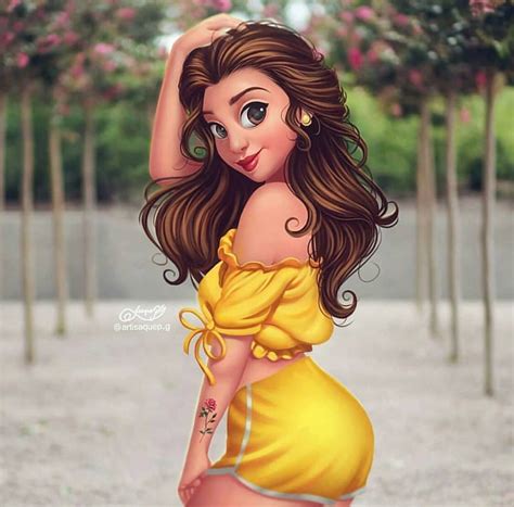 Princesas De Disney Modernas Bella Hanamizu Wallpaper