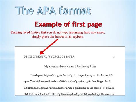 The Apa Format Title Page This Is What