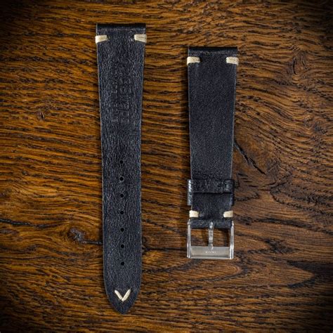 Glc Straps Cinturino Vintage M Cervo Nero Filo Naturale