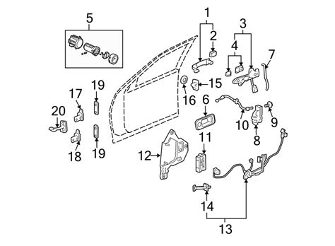 Cadillac STS Exterior Door Handle Base 25959030 Island GM Duncan BC