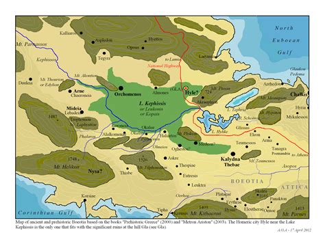 Metron Ariston: Map of ancient Boeotia