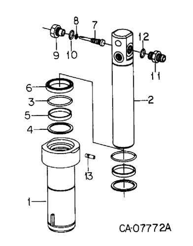 3488 International Hydrostatic Tractor 181 1286 10 23 Hydraulics Hydraulic Cylinder