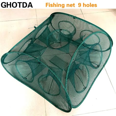 Filet De P Che Pliable Portable Trous Pi Ge Crevettes Minnow