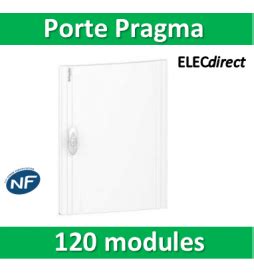 Schneider Porte opaque blanche coffret PRAGMA IP40 IK09 5 rangées