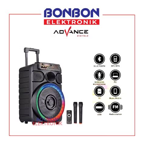 Jual Advance Speaker Meeting Portable K Bluetooth Karaoke Inch