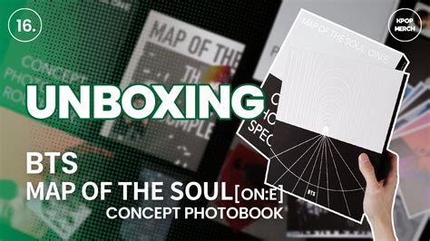 Unboxing Bts Map Of The Soul One Concept Photobook 방탄소년단 Mots One 컨셉