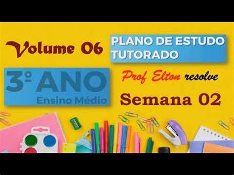 Corre O Pet Volume Ano Em Semana Plano De Estudo Tutorado