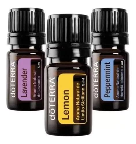 Kit Doterra De Apresentação Com 3 Óleos Essenciais 5ml Cada Frete Grátis