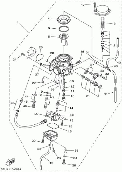 Yamaha Big Bear 400 Carburetor