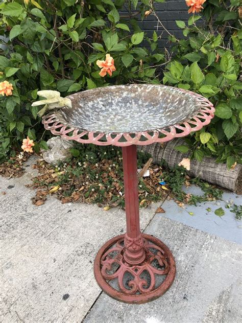 Antique Vintage S Cast Iron Bird Bath For Sale In Fort Lauderdale