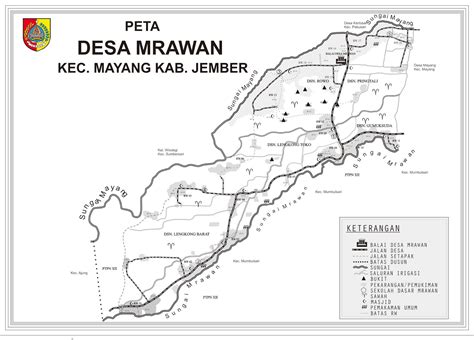 DESA MRAWAN KECAMATAN MAYANG JEMBER Peta Desa Mrawan Kec Mayang Kab Jember