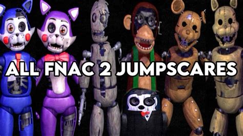 All Five Nights At Candys 2 Jumpscares Youtube