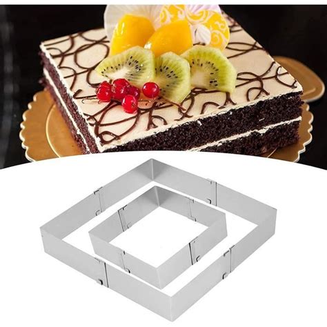 Cadre pâtisserie rectangulaire moule à gateau réglable moule à mousse