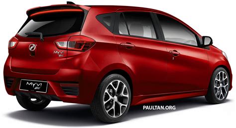 RENDERED 2018 Perodua Myvi SE A New Hot Hatch Myvi Sport Rear