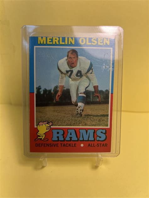 1971 Topps Merlin Olsen 125 HOF EX EBay