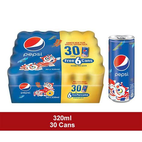 Pepsipepsi Black 320ml X 30 Cans Shopee Malaysia