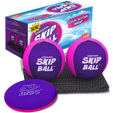 Activ Life Ultimate Skip Ball Set 2 Bouncing Water Balls With Bonus