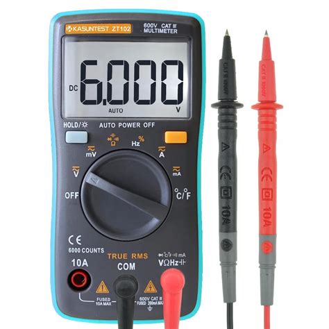 Kasuntest Mini Auto Ranging Digital Multimeter Zt Counts Trms