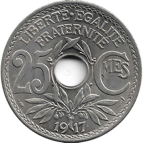 Pièce de 25 centimes Lindauer 1917 1937 La Maison du Collectionneur