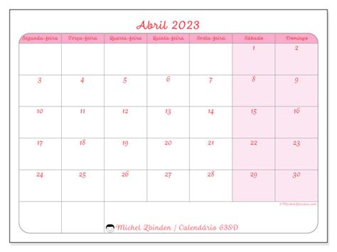 Agenda Abril Para Imprimir Imagesee