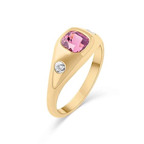 Goldring 18 Kt Pink Spinell Diamant La Pantera Goldschmied