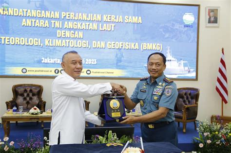 Bmkg Pushidrosal Sepakati Kerja Sama Pemanfaatan Data Maritim Dan