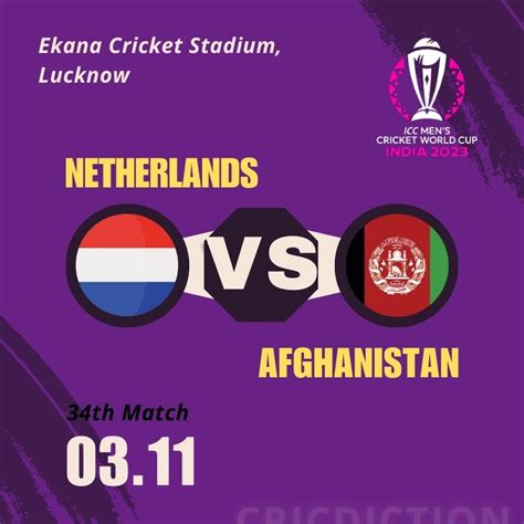 Fantasy Tips Netherlands Vs Afghanistan ICC ODI World Cup 2023 34th