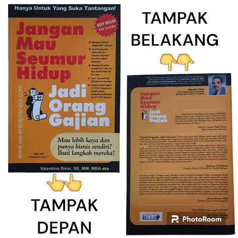 Buku Jangan Mau Seumur Hidup Jadi Orang Gajian Buku Alat Tulis Buku