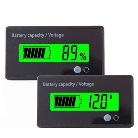 Universal 8 70V 12V 24V LCD Acid Lead Lithium Battery Capacity