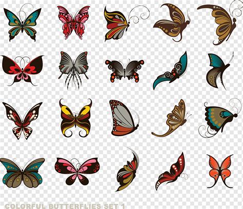 Colorful Abstract Butterflies Png Pngwing