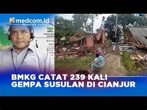 Bmkg Catat Kali Gempa Susulan Di Cianjur Youtube