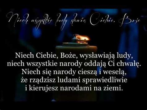 Psalm Niech Wszystkie Ludy S Awi Ciebie Bo E Youtube