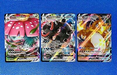 Charizard Vmax Blastoise Vmax Venusaur Vmax Card Pokemon Set All