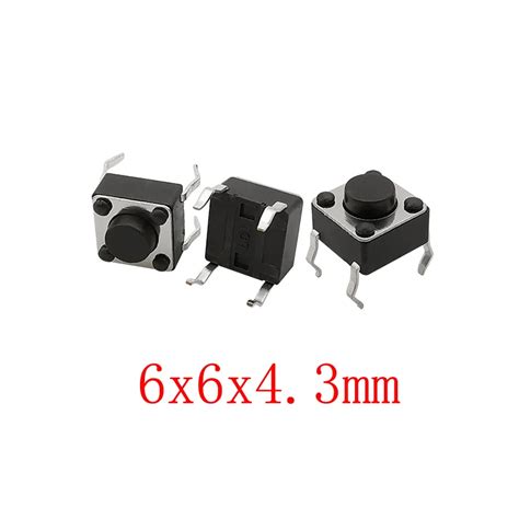 X Mm Mini Panel Pcb Momentary Tactile Tact Push Button Switch Dip Pin