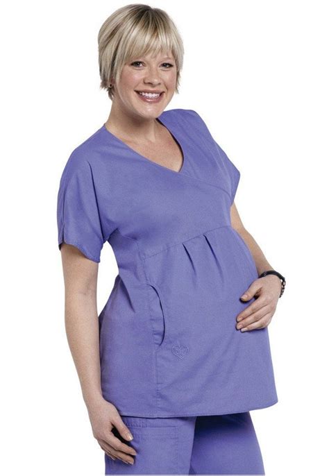 Scrubs Crossover Maternity Scrub Top Scrubs And Beyond