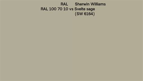 Ral Ral Vs Sherwin Williams Svelte Sage Sw Side By