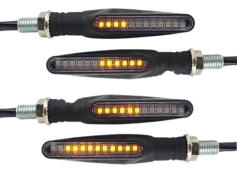 Kit Luces Moto Stop Led Comando Integrado Racing Juego 4