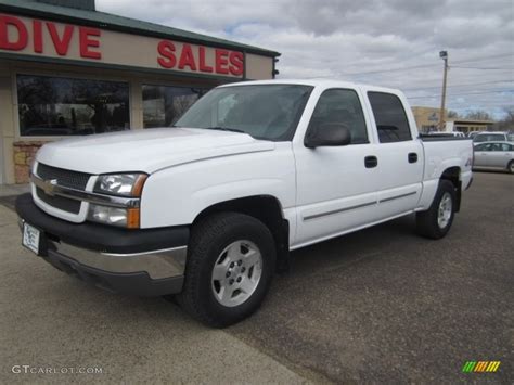 2004 Summit White Chevrolet Silverado 1500 Ls Crew Cab 4x4 112416189 Photo 2