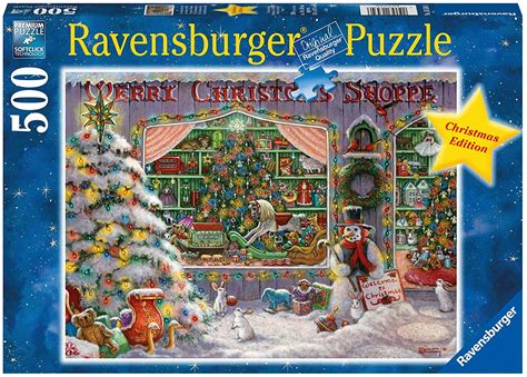 Puzzle - Ravensburger - The Christmas Shop (500 Pieces) & Board Game ...