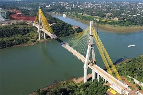 Ponte Da Integração Brasil Paraguai Chega A 86 De Execução Tribuna