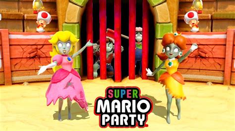 Super Mario Party Peach Vs Daisy Vs Mario Vs Luigi Master Cpu Youtube