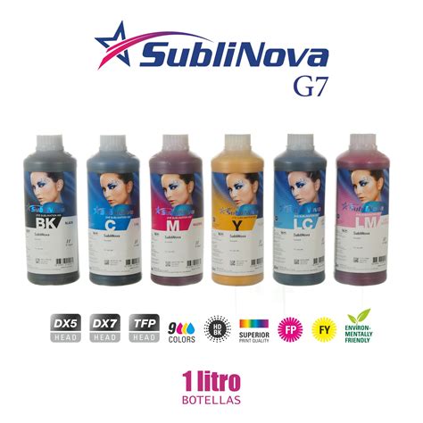 Sublinova G7 Tinta de sublimación para DX7 TFP InkTec