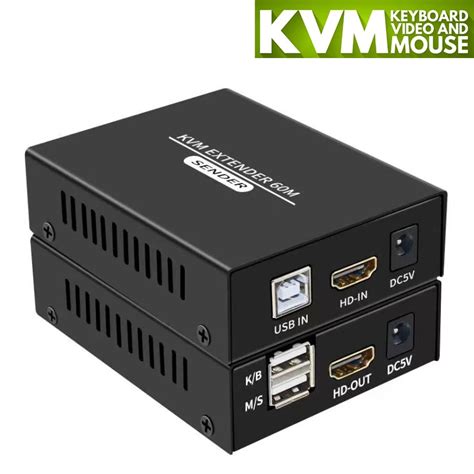 Extensor Kvm Hdmi De M Sobre Cat E Cat P Hdmi Usb Transmisor De