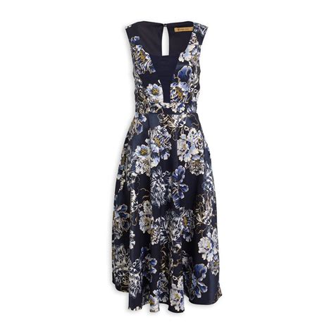 Buy Ginger Mary Navy Print Dress Online Truworths