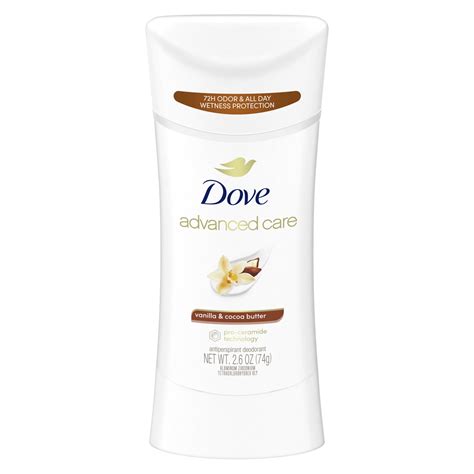 Dove Advanced Care Antiperspirant Deodorant Stick With Vanilla Cocoa