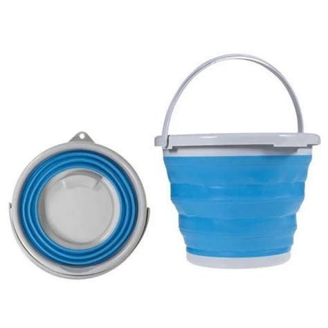 Складное силиконовое ведро 10 литров Collapsible Bucket. Для дома, дачи ...