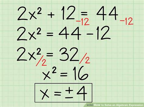 How To Solve An Algebraic Expression 10 Steps With Pictures