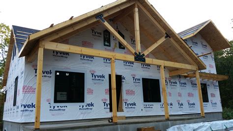 Custom Post And Beam Porch Under Construction Part Timberhaven