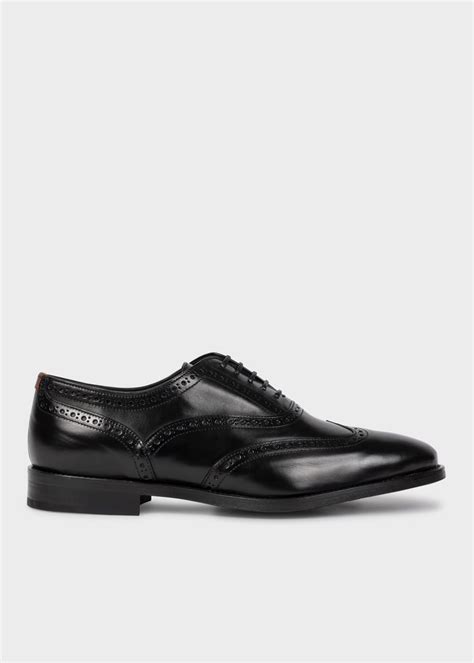 Men S Black Leather Niccolo Brogues