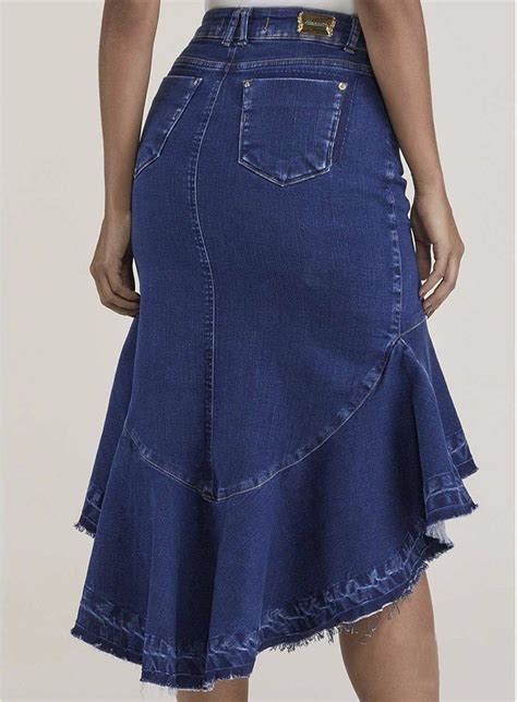 Pin de Gelhen Velásquez em JEANS FALDAS Moda evangelica saias Moda